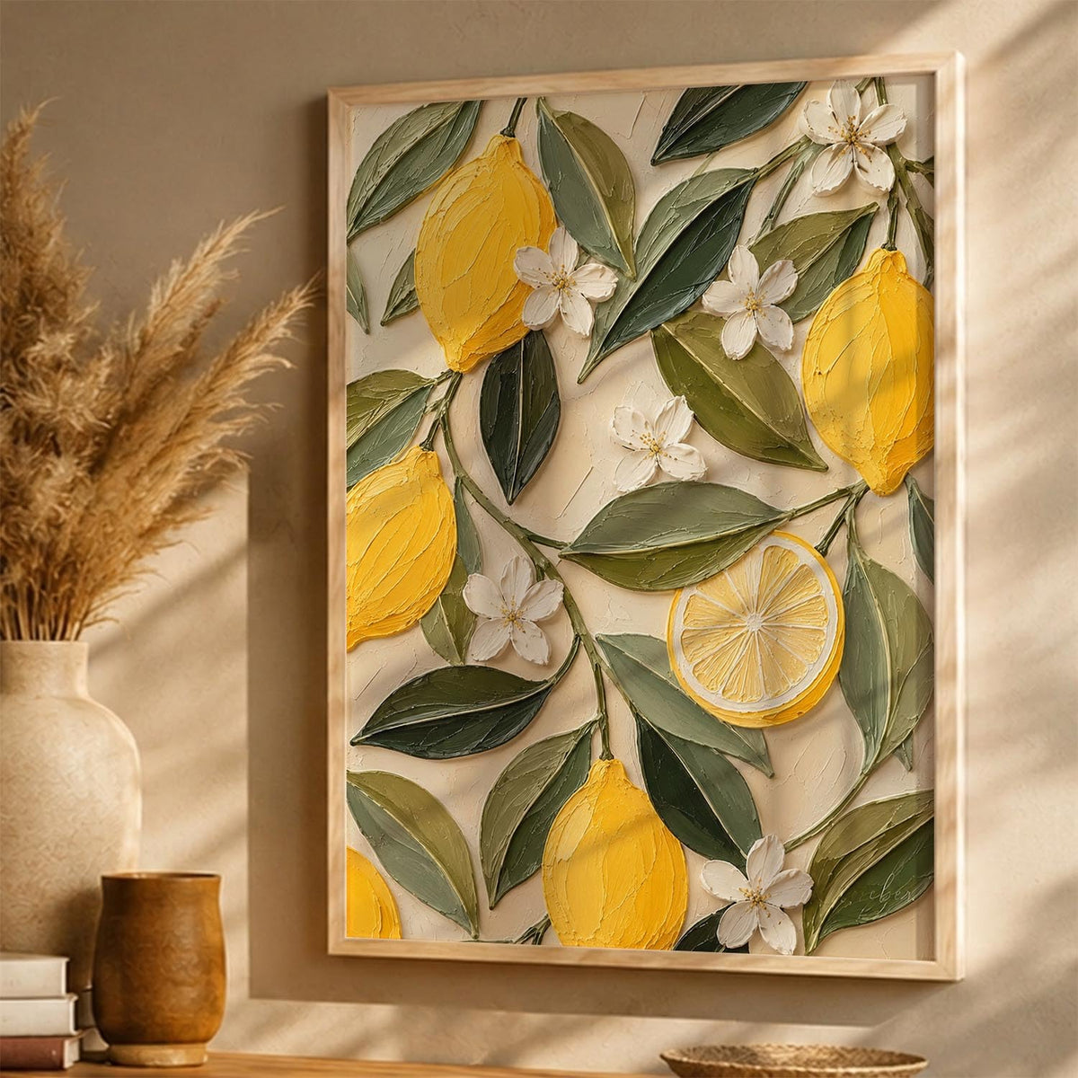 Decorative Modern Wall Art Painting With Frame | Modern Painting For Living Room Bed Room Hotel Wall Decor Digital Reprint (14X20 inch)