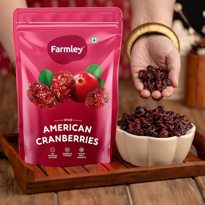 Farmley Dried Cranberry I 250 Gram, Pack Of 1 I Dried Fruit, Berries, High Nutrient And Antioxidant No Added Preservatives
