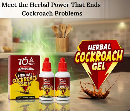 Amish C Herbal Cockroach Gel 20gm Pack of 2 |10 Minutes Result Guaranty|Removes Entire Cockroach Infestation|Powerful Cockroach Repellent For Home|100% Organic Chemical Free