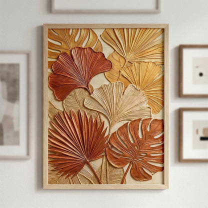 Floral Wall Art Home Decoration | Aesthetic BohoPaintings With Frame For Living Room Bed Room Hotel Wall Decor Digital Reprint (13x17 inch)
