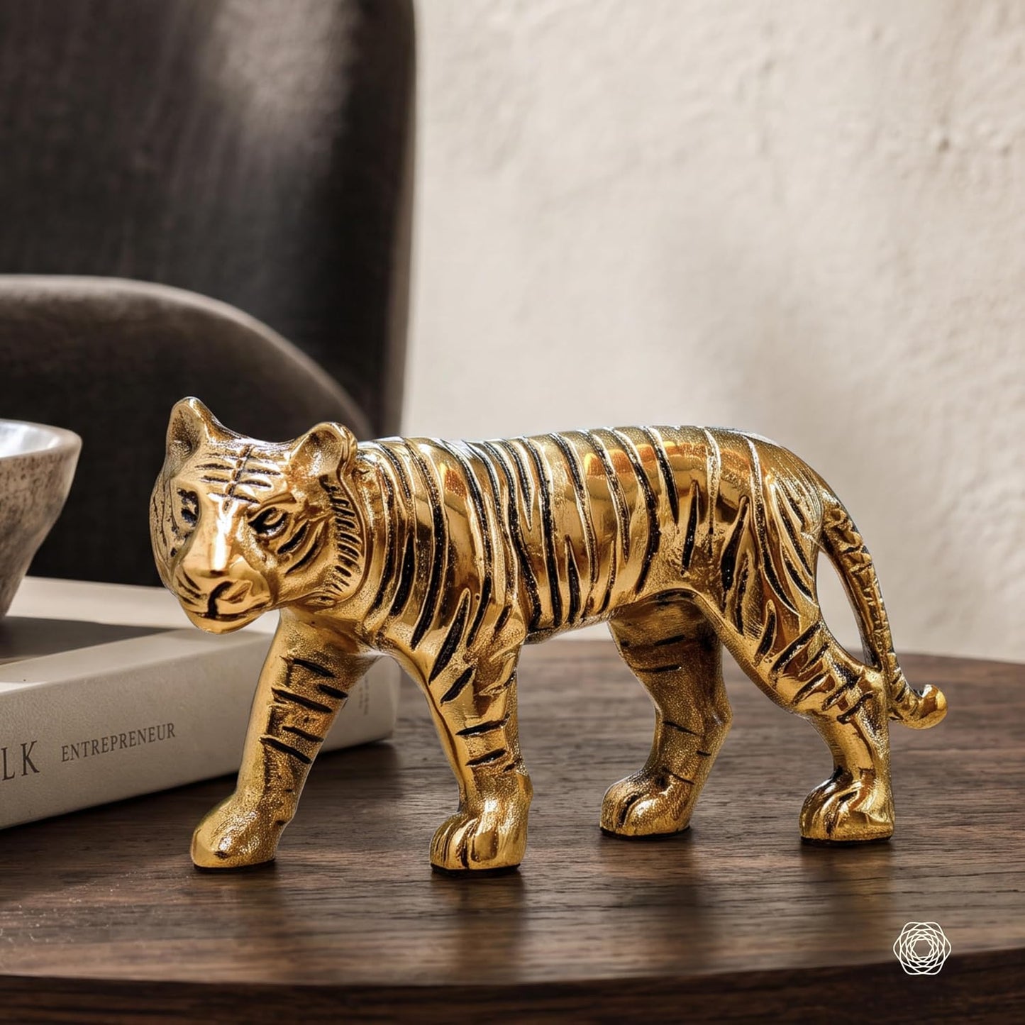 BEHOMA Metal Tiger Decorative Figurine Showpiece