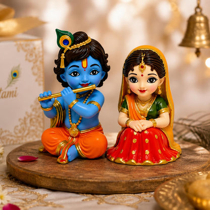 UNOVATE Radha Krishna Idol for Gift | Car Dashboard | Radha Krishna Murti