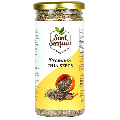 Chia Seeds Raw Superfood Omega‑3 ALA Rich, High Fiber Nutrition, Plant Protein Boost, Gut Health Support, Diet Friendly, Smoothies & Puddings, Baking & Meal Toppers, Seeds for Daily Use