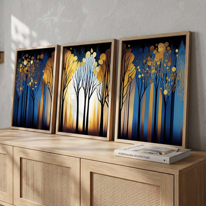 Painting for Wall Decoration - Modern Art Wall Decor Framed Painting for Living Room Bedroom - Framed Wall Posters/Paintings with Frame Set of 3 (Art 15, 10x13 inch)
