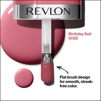 REVLON Ultra HD Snap Nail Color, Natural Rich Glossy Polish, 100% Vegan Formula, No Base or Top Coat Needed, 032 Birthday Suit, 0.27 fl oz