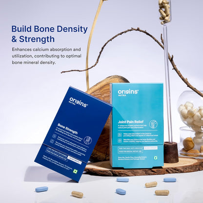 Bone Strength | Plant-based Calcium with Vitamin D3, K2-7 & Magnesium | Supports bone health| GMP Certified | 56 Veg Capsules