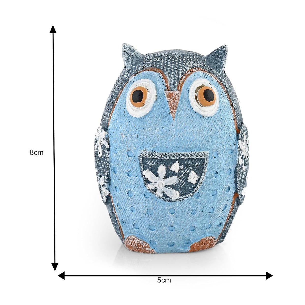 Owl Showpieces for Home Decor Resin Owl Figurine for Good Luck Decorative Items for Home Decor, Living Room, Bedroom, Table & Car Deshboard