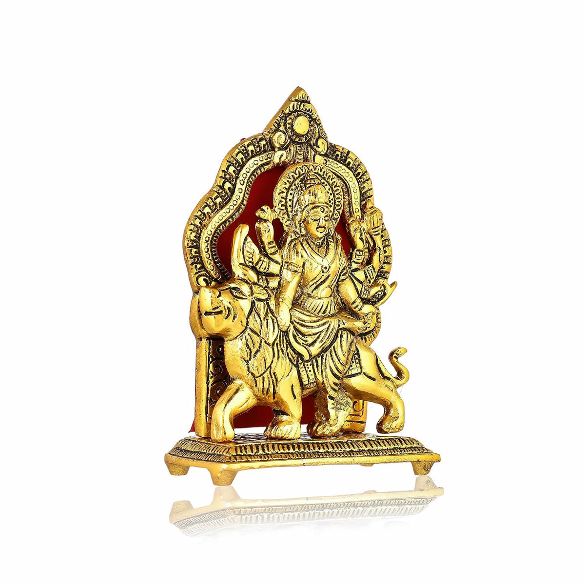 Maa Durga Idol sherawali MATA Murti Goddess for Pooja Room, Home, Office Temple Mandir Decor Showpiece, Gift Items