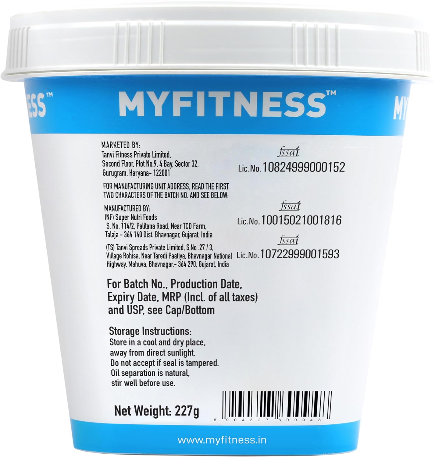 MYFITNESS Peanut Butter Chocolate Spread Crunchy | 23g Protein & 9g Fiber | Healthier Nut Butter Spread for Breakfast, Snacks & Bread Treats | Cholesterol Free | Zero Trans Fat