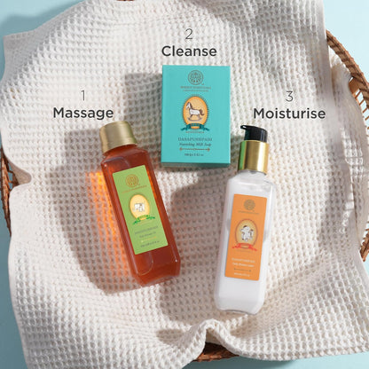 Forest Essentials Baby Body Oil with 10 herbs specially for baby care to gently nourish delicate skin | Ayurvedic Body Massage Oil for Babies | Gentle & Natural