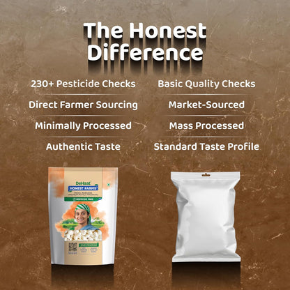 DeHaat Honest Farms | Pesticide-Free | Phool Makhana Premium Mithila Makhana 200g | Festive Special | Unflavoured | Vrat Friendly | Fasting Special | Naturally Contains Protein
