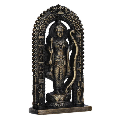 Premium Ram Lalla Statue for Car Dashbord and Home Decor | Ram Lalla Idol Ayodhya Shree Ram Murti Showpiece (2.75" Inches-Resin) (Green)