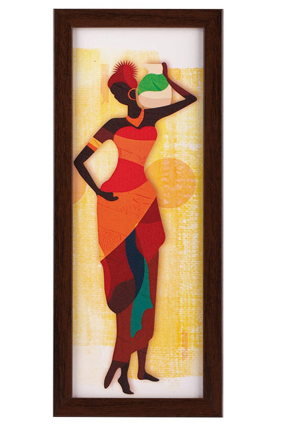 3 Pc Set Of Still Life Paintings Without Glass 5.2 X 12.5, 9.5 X 12.5, 5.2 X 12.5 Inch (6 X 13, 10.2 X 13, 6 X 13 INCH, Brown)