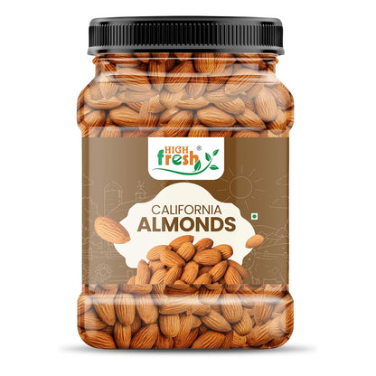 HighFresh California Jumbo Almonds |Natural Badam Giri | Rich In Protein & Dietary Fiber | Crunchy Texture & Delicious Nutty Flavour | No Added Preservatives Or Artificial Flavors