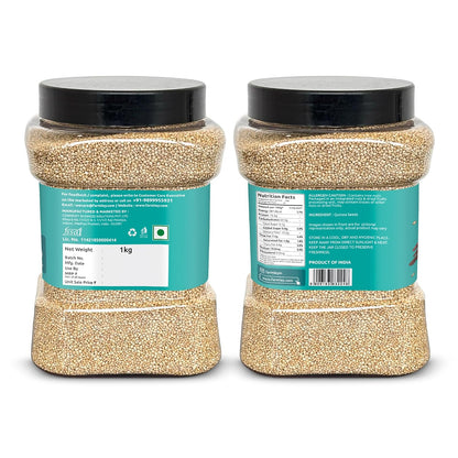 Farmley Natural Quinoa | Gluten Free | Ready To Cook | High Fibre & Protein Content Quinoa Seeds (Pack of 1) (Quinoa Seeds 1kg (Pack of 1))