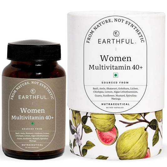 Zephivo Earthful Multivitamin for Women 40+, 50+, Nearing Menopause | Improved Immunity, Hormonal Health, Skin, Hair & Bone Health | 100% Natural and Plant Based with 12 Vital Vitamins, Herbs | 60 Capsules
