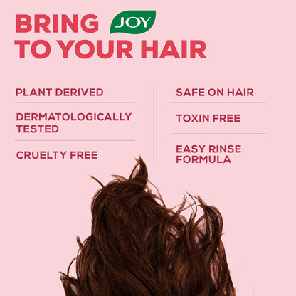 Joy Hair Fruits Hairfall Defense Conditioning Shampoo Enriched with Pomegranate & Strawberry, 650 ml