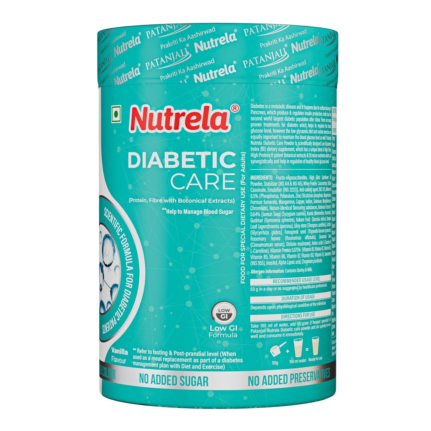 Nutrela Diabetic Protein Powder For Adult - 400 gm