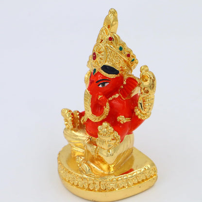 Premium Gold-Plated Siddhi Vinayak Idol � Stunning Ganesh Statue for Spiritual D�cor, Devotion, and Thoughtful Gifting � Radiate Positivity and Elegance