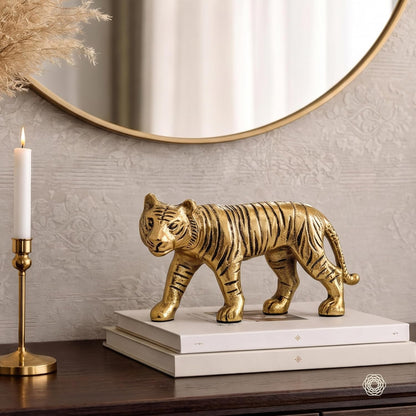 BEHOMA Metal Tiger Decorative Figurine Showpiece
