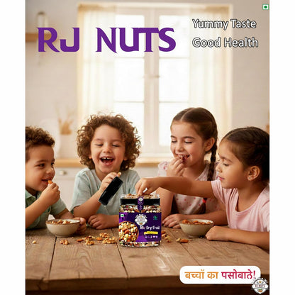 RJ Nuts Premium Nutmix Fruit & Nuts Natural Premium Mix Nuts (Cashews, Almonds, Raisins, Cranberries) Delicious & Crunchy Dry Fruits
