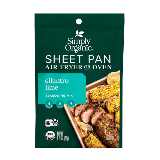 Simply Organic Sheet Pan Seasoning, Cilantro Lime, 0.71 Ounce (Pack of 1)
