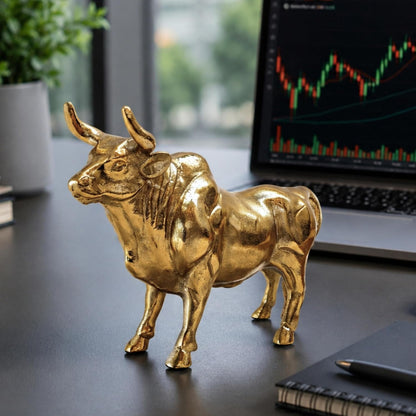 BEHOMA Metal Bull Decorative Figurine Showpiece