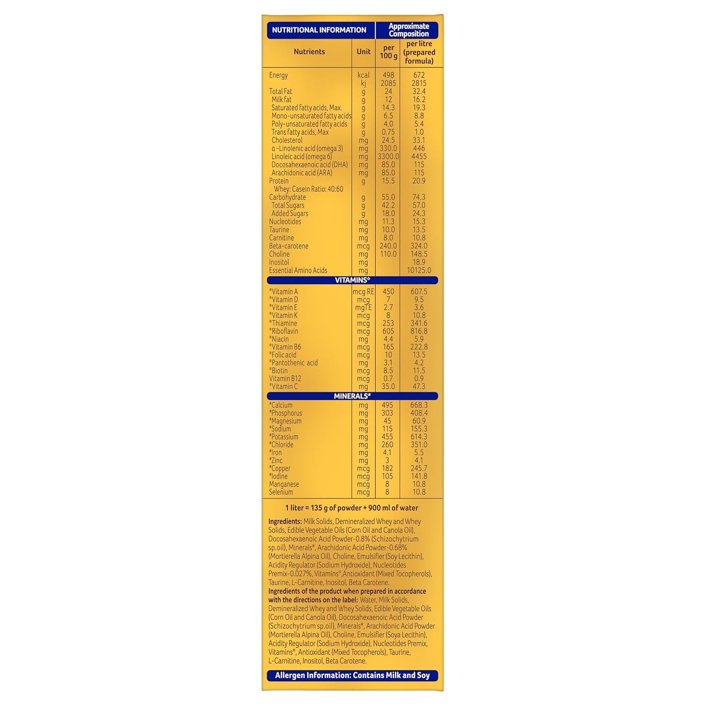 Aptamil Gold 2 Follow up Infant Formula Powder (After 6 months), Stage 2 -400gms -Bag-In-Box