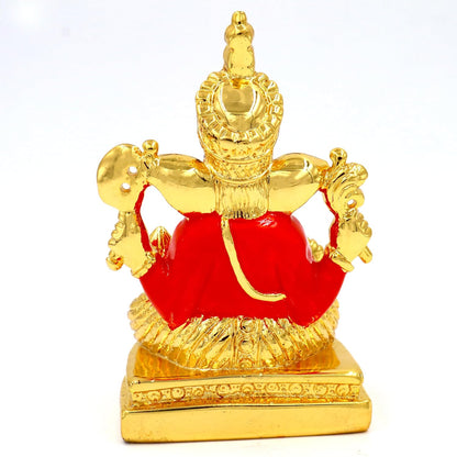 Grand Siddhi Vinayak Idol | Exquisite Large Gold-Plated Ganesh Statue for Home Temple, Pooja Decor, and Spiritual Blessings | Ideal for Festivals and Gifting