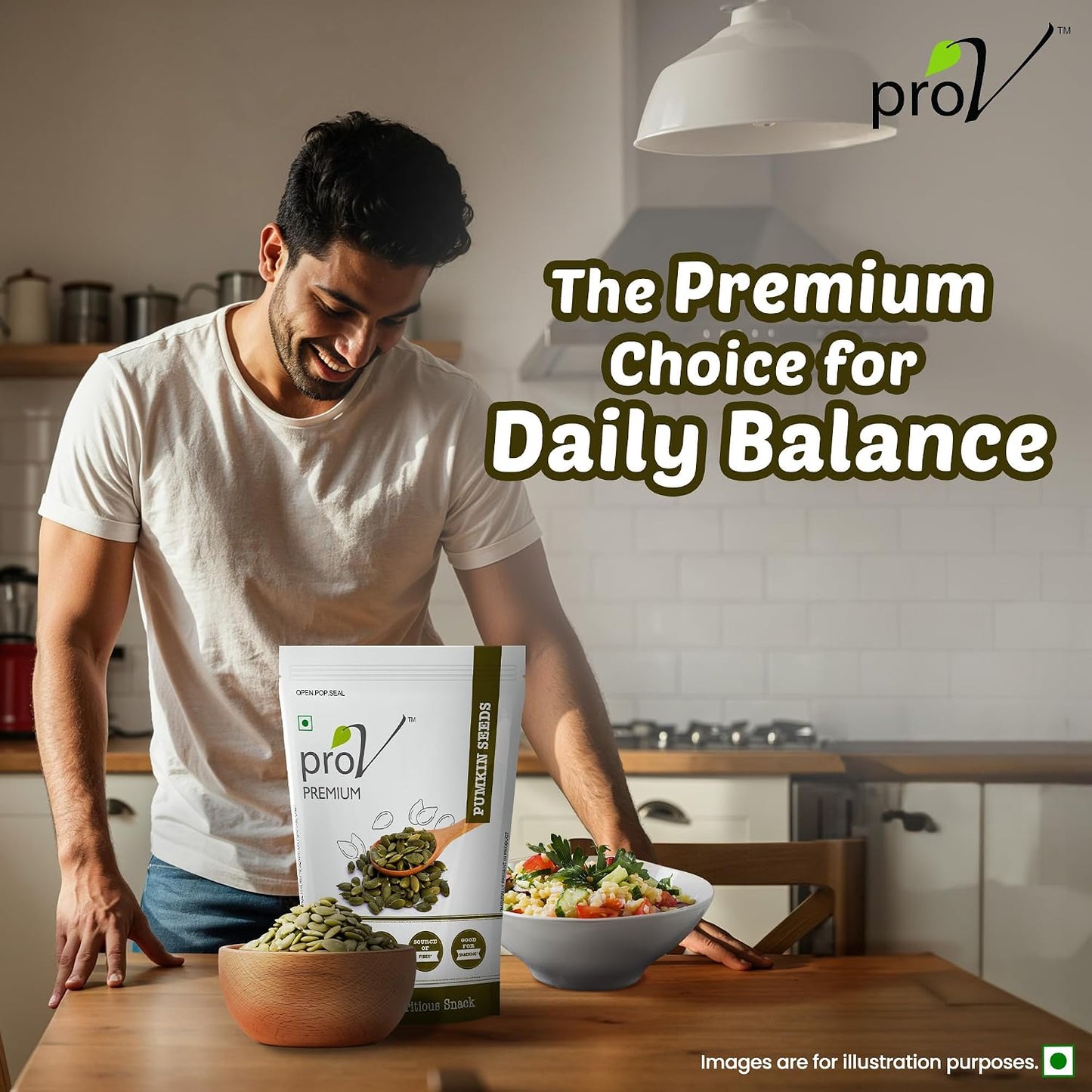 ProV Premium Pumpkin Seeds | 250g | High Protein & Fiber | No Cholesterol, No Added Sugar | Kaddu Beej Snack