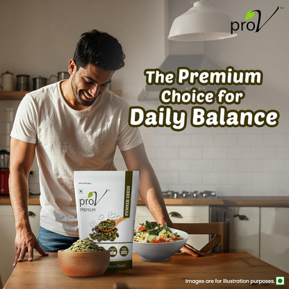 ProV Premium Pumpkin Seeds | 250g | High Protein & Fiber | No Cholesterol, No Added Sugar | Kaddu Beej Snack