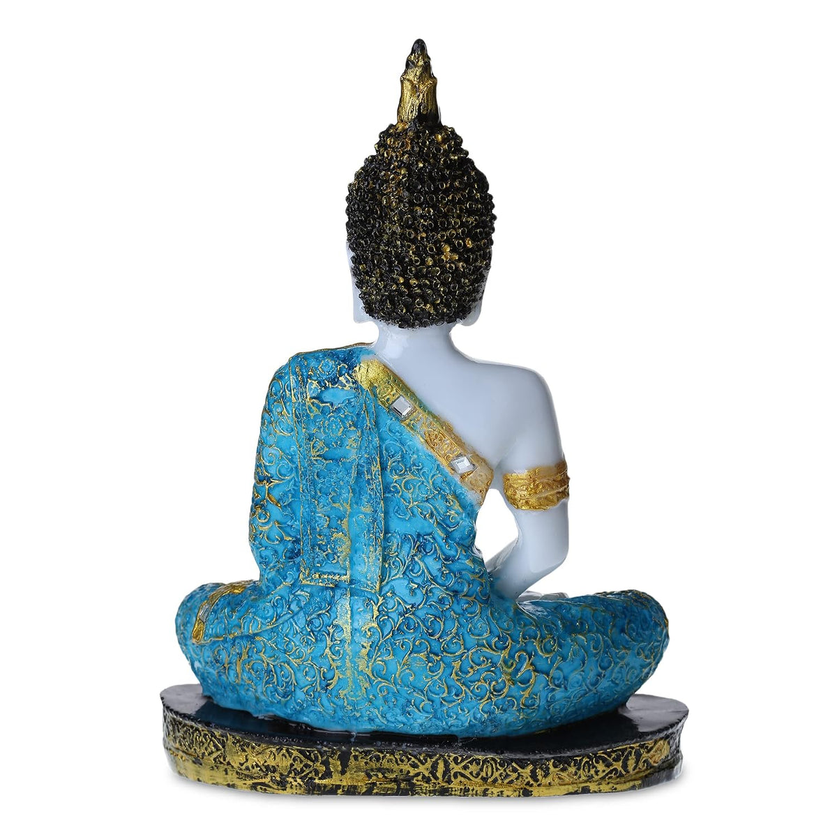 Polyresin Sitting Buddha Idol Handcrafted Statue Showpiece for HomeDecor,Living Room Decoration Gift Items