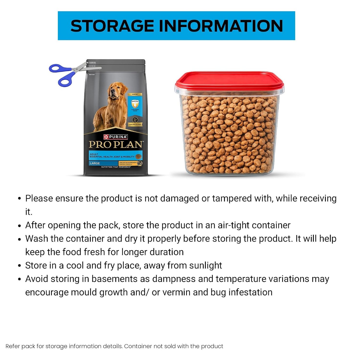 Purina Pro Plan Adult Dog Dry Food for Large Breed Dogs, 1kg Pack | With Complete & Balanced Nutrition, High Digestibility, Proprietary Blend, No Added Artificial Colours & Flavours
