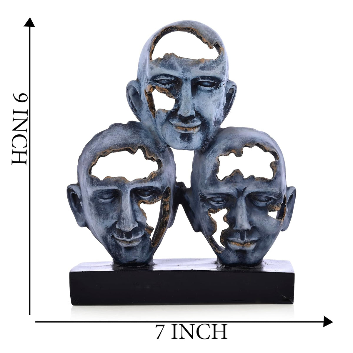 3-Face Idol Home Decor - Abstract Contemporary Modern Art Sculpture