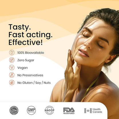 Zephivo Wellbeing Nutrition Melts Natural Vitamin D3 + K2 Supplement for Immunity, Heart, Muscle, Bone, Cellular Protection | Vitashine, Resveterol & MenaquinGold | 30 Oral Strips