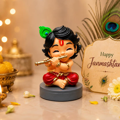 UNOVATE Krishna Idol Small for Car Dashboard | Krishna Murti | Multicolor