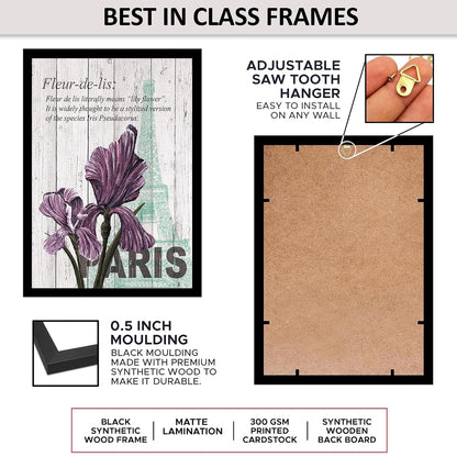 Wall Painting Frames For decor, Pictures Frame For Living Room, Home Decoration, Bedroom, Set of 3, 1pc- 23 x 30 cm, 2pc- 12.5 x 30 cm (Design 13)
