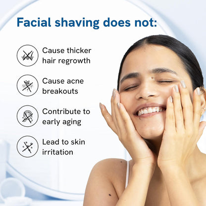 Be Bodywise Reusable Face Razor For Women - Pack of 3 | Instant & Painless Hair Removal | For Eyebrows, Upper Lip, Forehead, Peach Fuzz, Chin and Sideburns | Stainless Steel Blade & Firm Grip | Purple