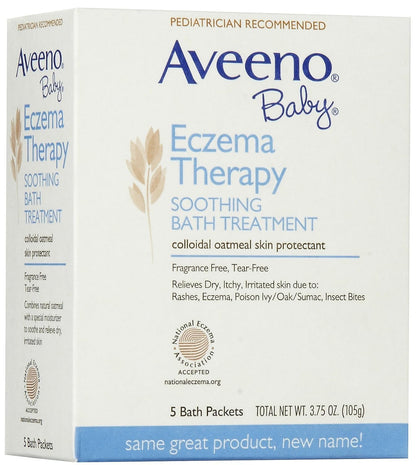 Aveeno Baby Eczema Therapy Soothing Bath Treatment - 3.75 oz - 5 ct by Aveeno Baby