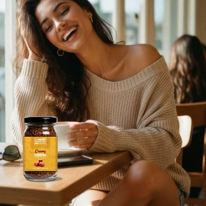 The Beanster Company Instant Caramel Coffee, Flavoured Coffee, 50g