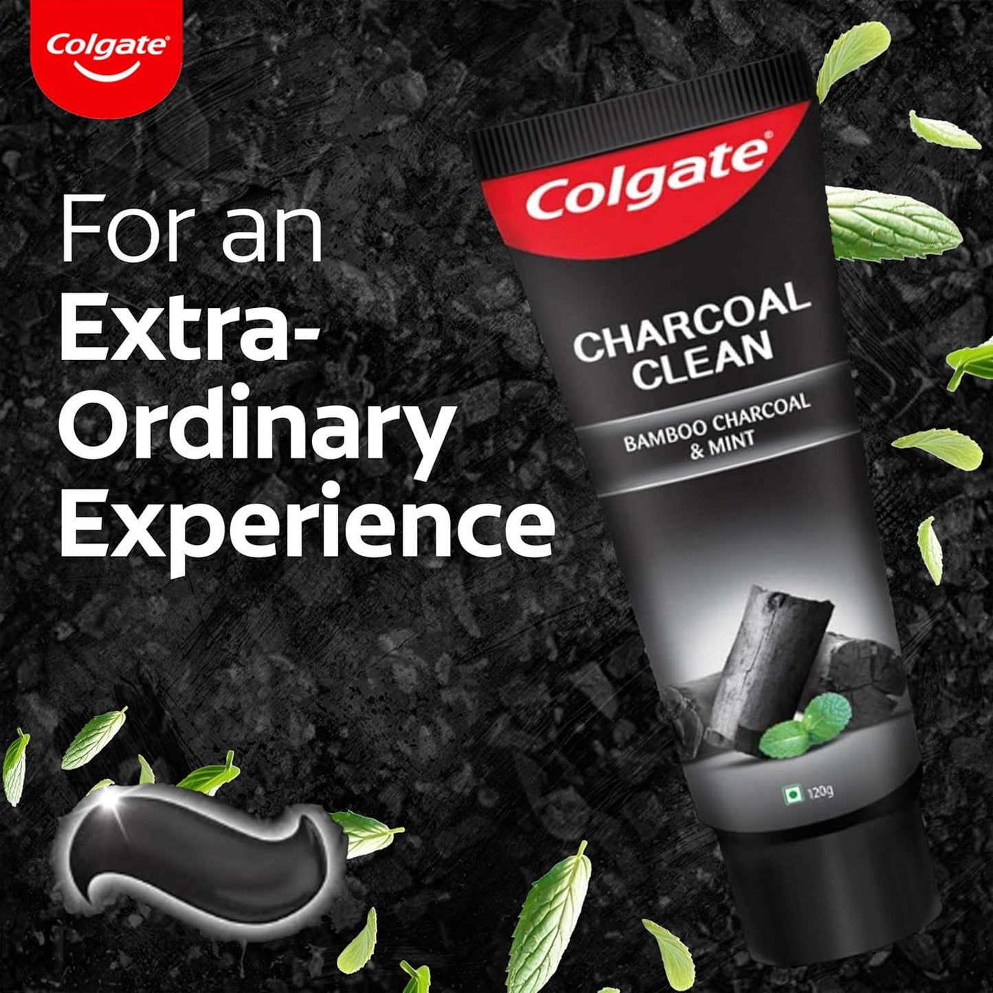 Colgate Charcoal Clean Deep Clean Oral Care Toothpaste, Bamboo Charcoal and Mint (Black Gel) 240g Saver Pack
