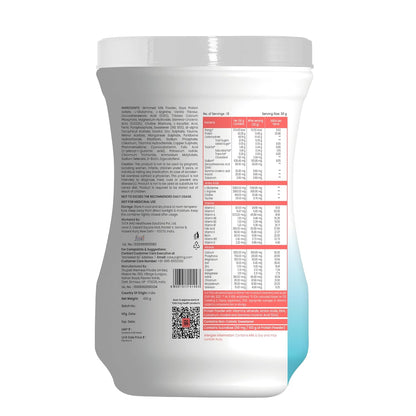Tata 1mg Pro+ Soy Protein Supplement Powder- High Protein for Muscle & Bone Strength, Overall Fitness, and Energy with 23 essential nutrients,Low Fat & No Added Sugar,Vanilla Flavour