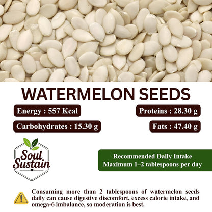 Watermelon Seeds Raw Superfood (80 GM) – Plant Protein Boost, Rich in Fiber & Healthy Fats, Heart & Bone Support, Snack or Recipe Toppers, Smoothies, Salads, Baking, Nutritious Seeds for Daily Use