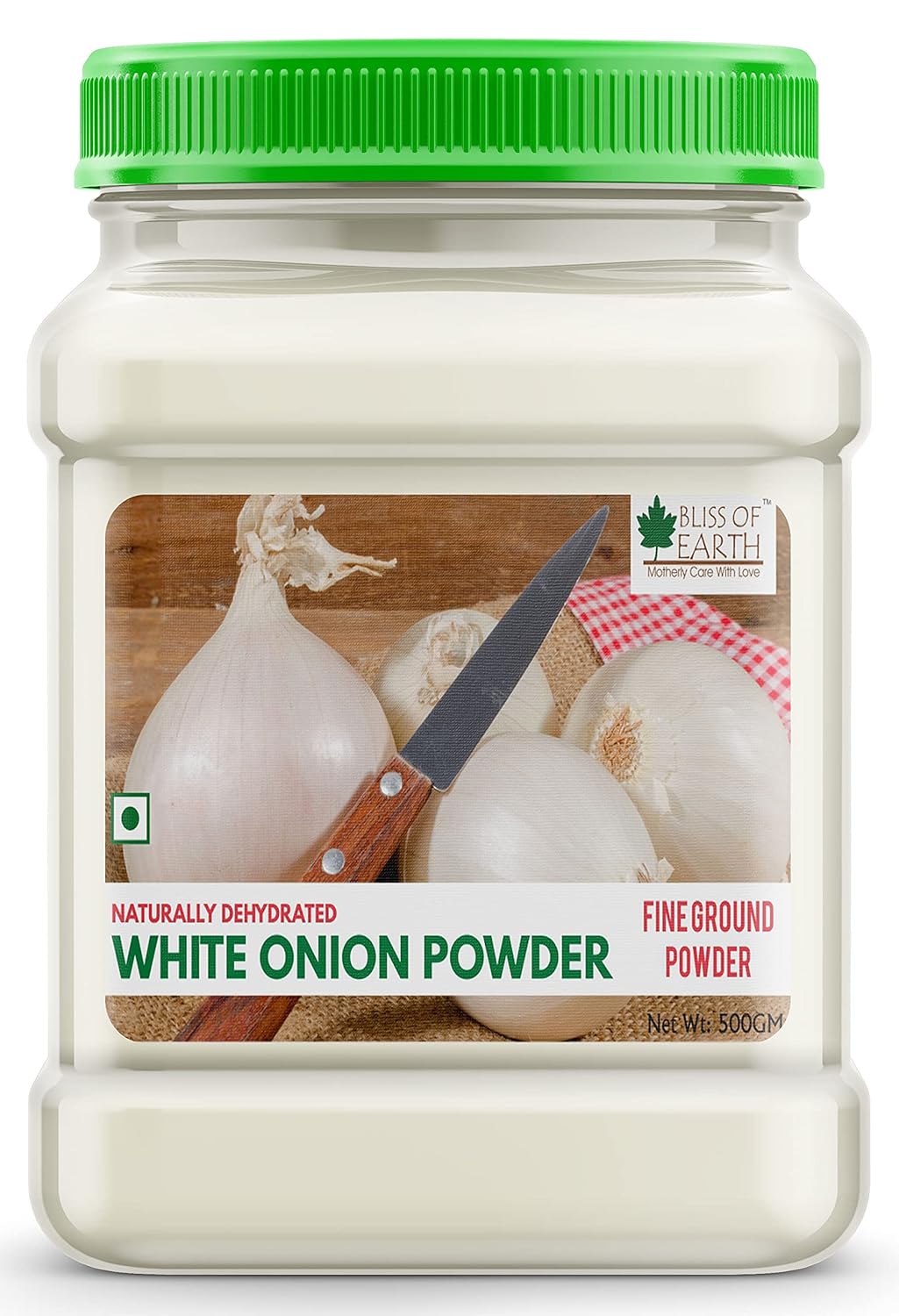 Bliss Of Earth 500Gm Natural White Onion Powder, Dehydrated, Good For Cooking & Hair Growth