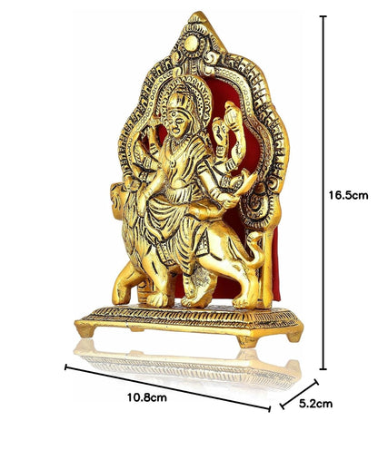 Maa Durga Idol sherawali MATA Murti Goddess for Pooja Room, Home, Office Temple Mandir Decor Showpiece, Gift Items