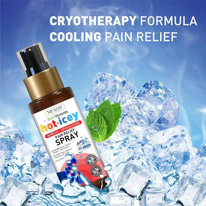 Pain Relief Spray | Hot-Cool Formula For Instant Relief From Back Pain, Leg Pain, Lumbar Pain, Knee Pain, Joint Pain, Sports Injuries, Sleep Support & Muscle Recovery | 100 g