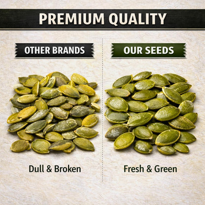 Dry Goods Co Premium Pumpkin Seeds 200g | Raw & Natural Pepitas | High Protein Healthy Snack | Rich in Magnesium & Fiber | Superfood Seeds | No Additives | Lab Tested