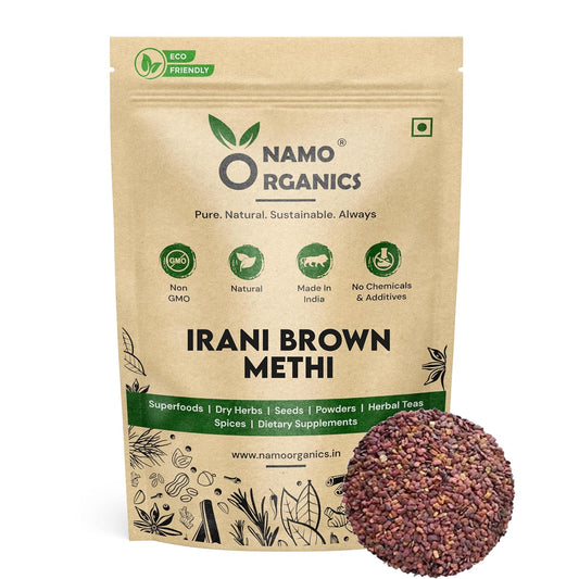 Namo Organics - 100g - Original Irraani Methi For Diabetes Red Fenugreek Whole Seeds