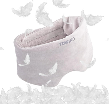 TOWINO® Eye Mask for Sleeping Super Soft & Smooth And Fully Adjustable To All Size Heads - Super Soft & Comfortable for Women and Men, Blindfold for Travelling, Night Sleeping,Nap Suitable for All Family Members Made In India (Grey)