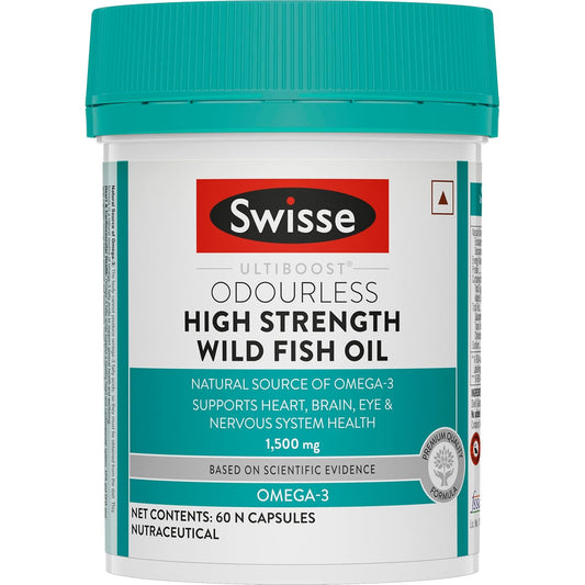 Zephivo Swisse Fish Oil with 1500mg Omega 3 In One Capsule (Only One Capsule Per Serving) Manufactured In Australia, Highest Omega-3 Content In One Capsule - 60 Days Pack